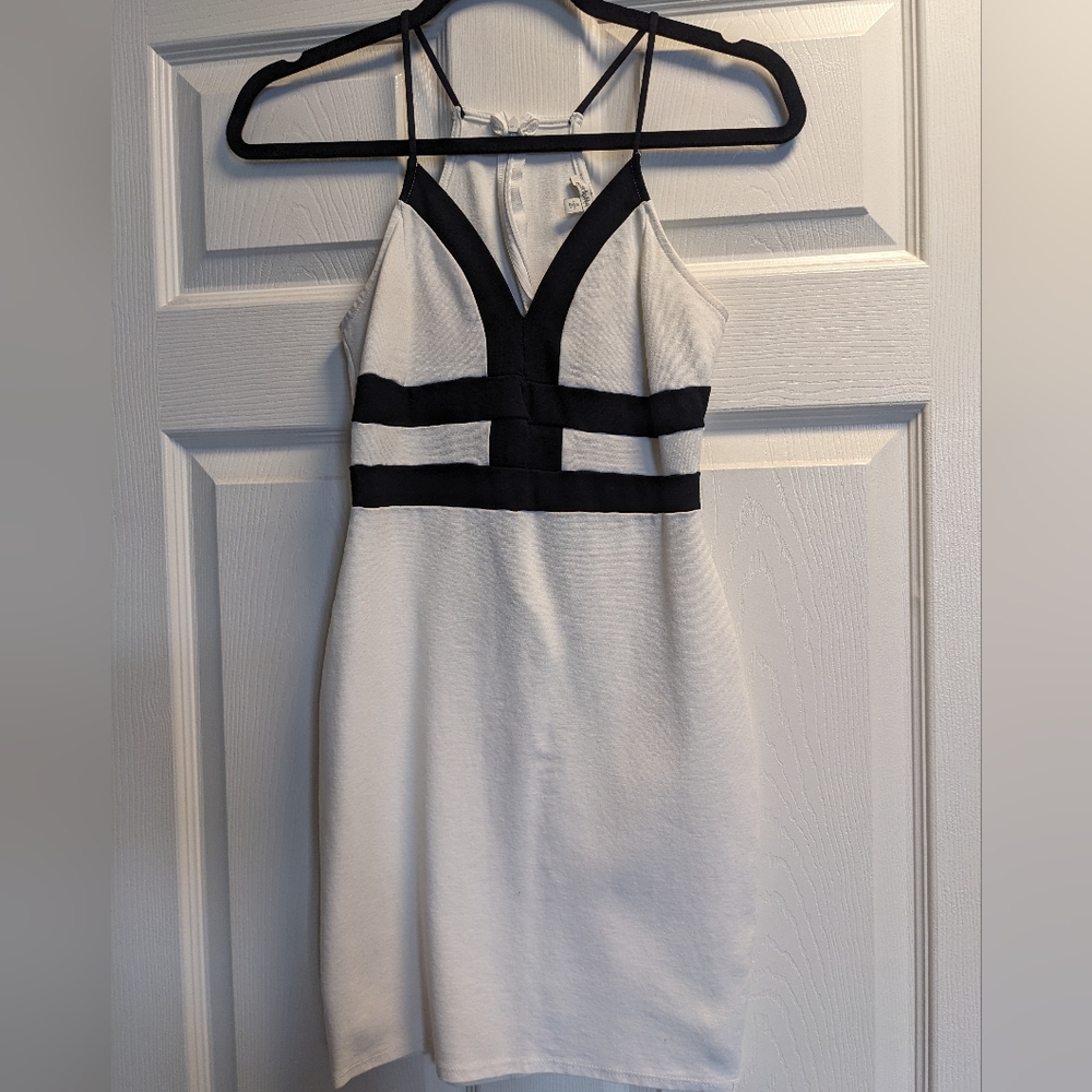 Black and white summer dress